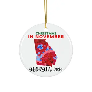 Trump 2024 Georgia Election Map Ornament