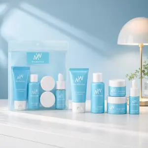 Mixwonder 5-In-1 Mini Skincare Essentials Set, Travel Size Cleanser, Moisturizer, Serum, Suitable for All Skin Types, Compact & Convenient