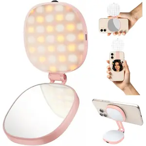 SJZXVZ  Selfie Light, 3-Mode Phone Light Compatible with Phone Magsa for Selfies/Photography//Zoom Calls/Video Conference, Long-Lasting & Rechargeable, CRI97,
