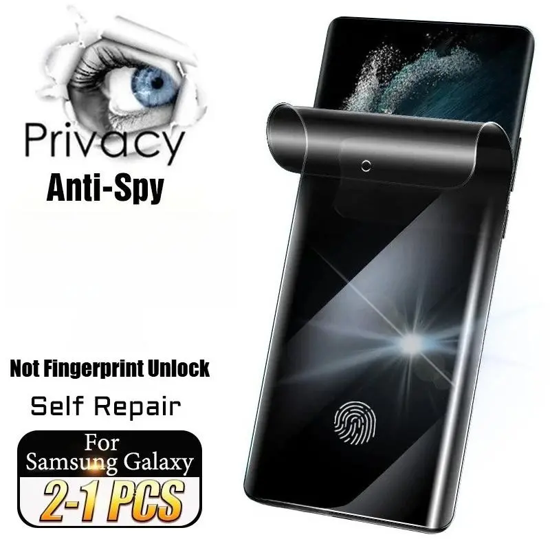 Self Repair Privacy Film For Samsung Galaxy S25 S24 S23 Ultra S22 S21 S20 Plus FE Anti-Spy Screen Protector Note 20 10 S10 5G