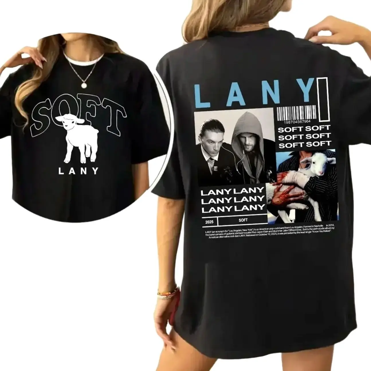 LANY Inspired Soft Era Shirt, Indie Pop Band Tee, Vintage Music Graphic T-Shirt, Aesthetic Concert Outfit, Unisex Streetwear Fan Gift K