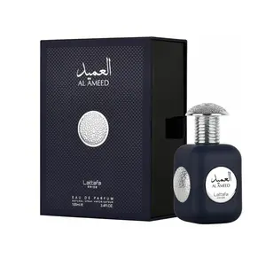 Lattafa Pride Al Ameed Silver for Unisex Eau de Parfum Spray, 3.4 Ounce