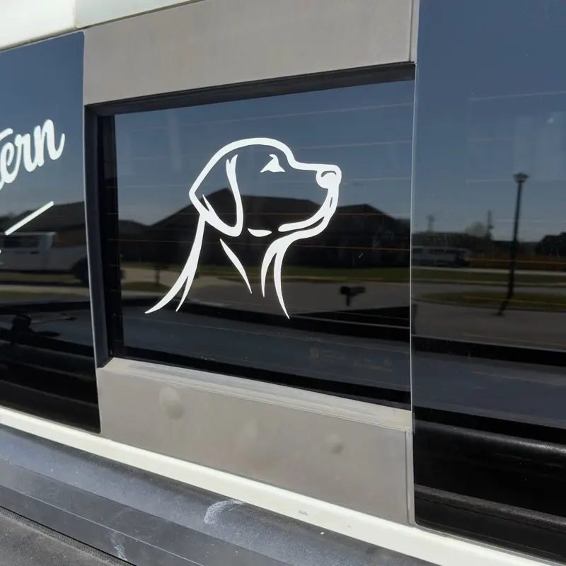 Mad Southern Lab Decal (Truck Window Sticker)