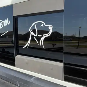 Mad Southern Lab Decal (Truck Window Sticker)