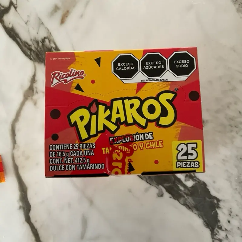 Pikaros Tamarindo with chili balls candy