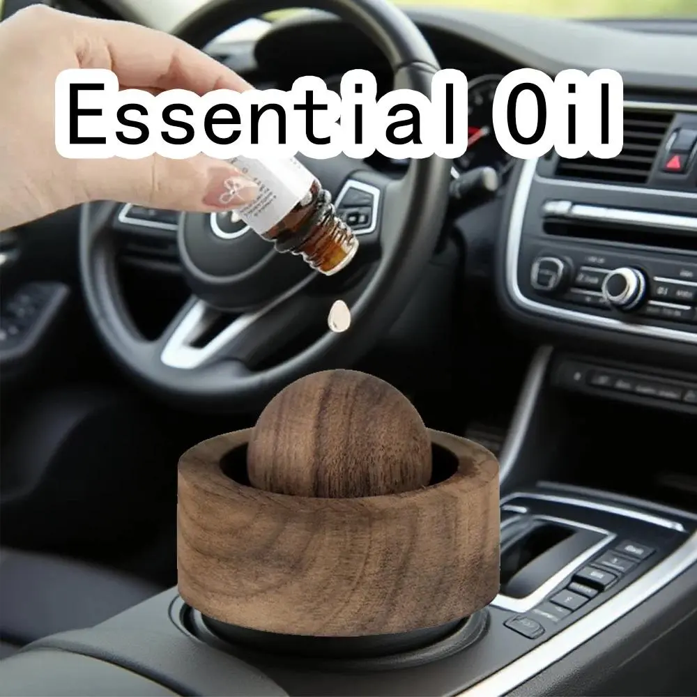 Natural Wood Aromatherapy Diffuser Set with Essential Oil Bottles and Aromatherapy Oils - Enhance Your Space with Calming Scents