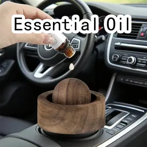 Natural Wood Aromatherapy Diffuser Set with Essential Oil Bottles and Aromatherapy Oils - Enhance Your Space with Calming Scents