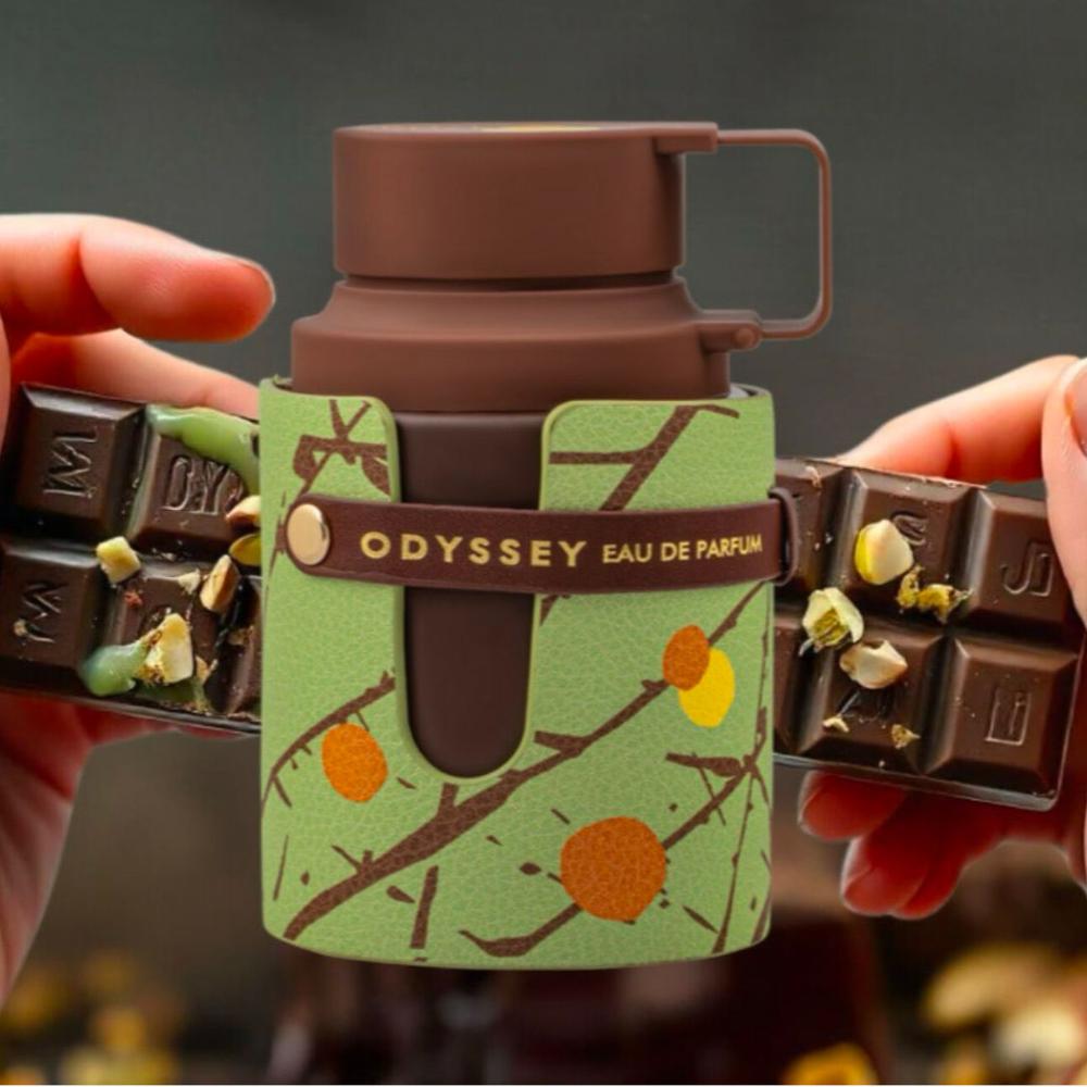 Armaf Odyssey Dubai Chocolat Eau de Parfum Unisex 3.4 oz (100ml) - Rich Chocolate Scent with Pistachio, Vanilla & Chocolate Notes Armaf Odyssey Dubai Chocolat Eau de Parfum Unisex 3.4 oz (100ml) - Rich Chocolate Scent with Pistachio, Vanilla & Chocolate Notes