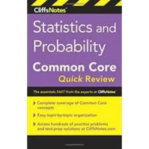 USED-Cliffsnotes Statistics and Probability Common Core Quick Review by Alikhani, Malihe (Paperback)