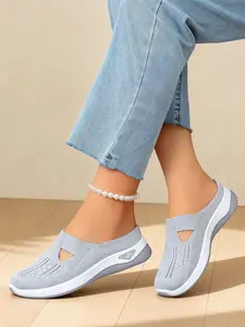 Women's Casual Sports Shoes, Comfortable Fashion, New Versatile Design, Lightweight Mesh, Breathable Walking Shoes, Daily Outdoor Walking Shoes