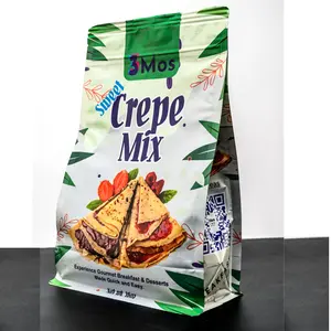3Mos Traditional French Style Gourmet Crepe, Waffle, Pancake, Dessert Mix - Just add water or Milk, Quick and Easy Breakfast Pack