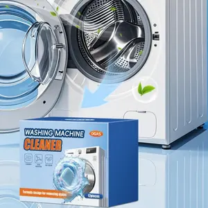 Washing Machine Tub Cleaner Tablets, Antibacterial Deodorizer Disinfectant Mold Prevention, Universal Drum Wave Wheel Cleaning Effervescent Pills