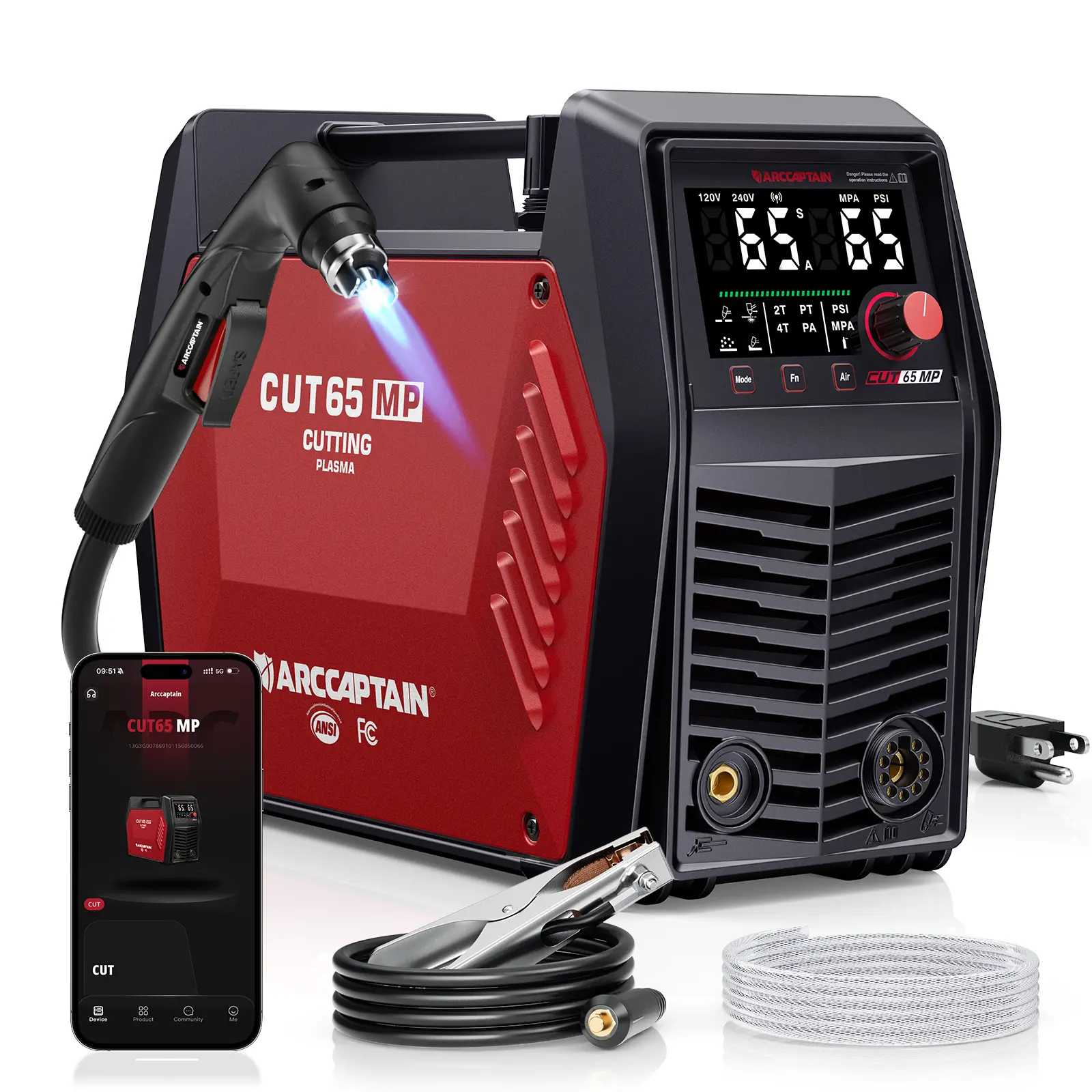 Arccaptain CUT65MP NON-HF CNC Plasma Cutter