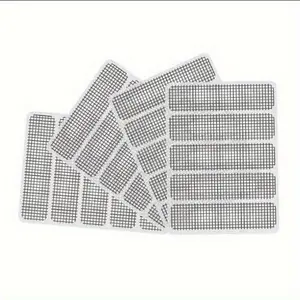 Drainage Anti-Mosquito Stickers Screen, Window Mosquito Net, Embroidered Fabric Stickers, Mosquito Repellent Stickers, Keep Your Home Bug-Free with Grid Repair Patches And Window Drainage Accessories