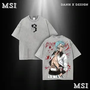 Grimmjow | Bleach Washed Tee Hoodie Sweater Double Printed Espada Six Graphic | For Combatcore Fans, For Gift Drops That Never Bow to Orders