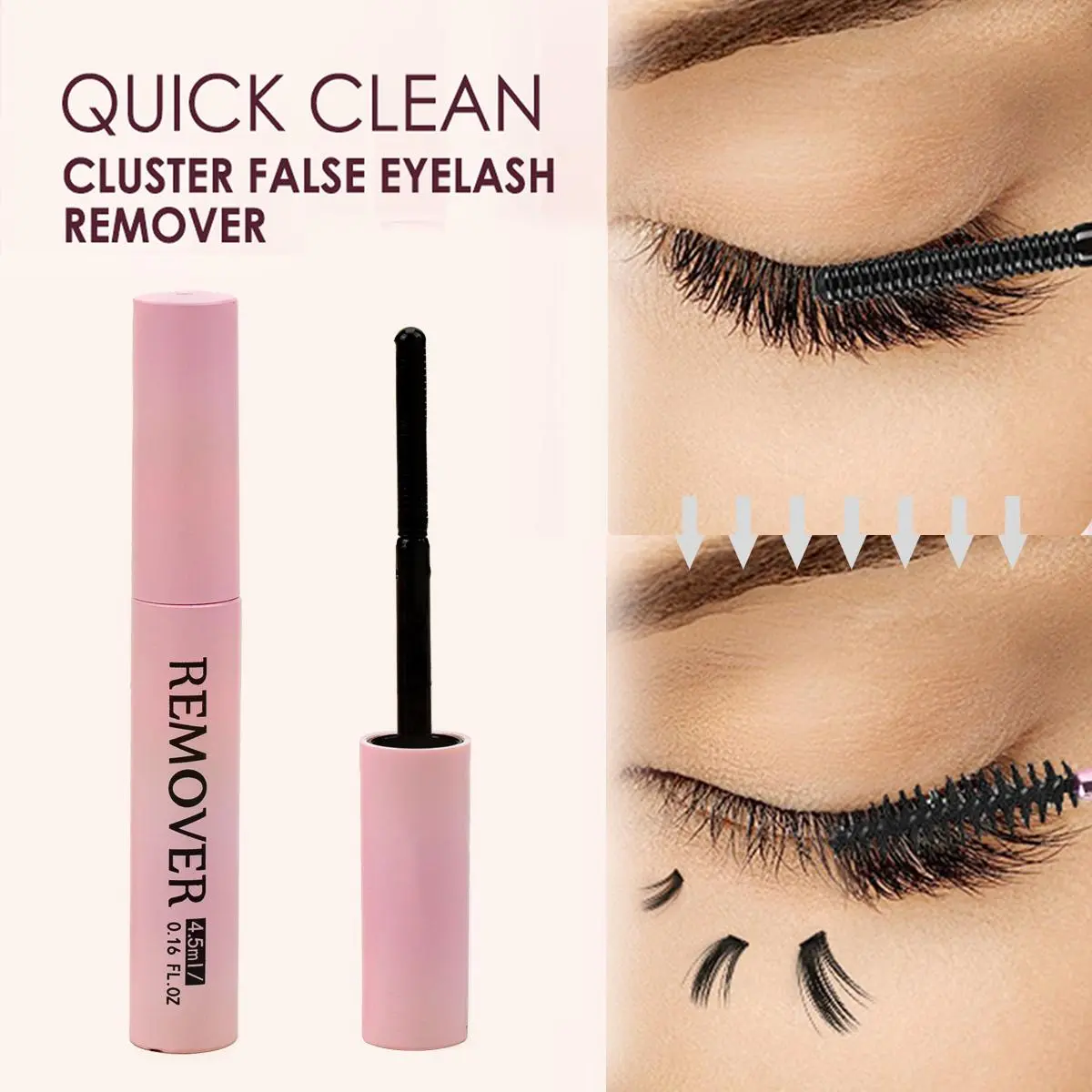 Professional Lash Adhesive Remover, Safe & Quick Fake Lash Remover, Gentle Formula for Sensitive Eyes, No Alcohol & No Residue, Fast-Acting Solution for False Eyelashes, Makeup Cosmetic, Makeup Glue Remover