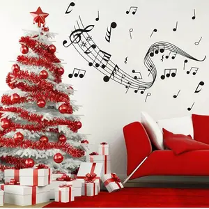 Music Wall Art, Notes Notation Sticker Decals, Home Removable Vinyl Mural Decor Gift for DIY Classroom Living Room Bedroom Kids Music Studio Decoration