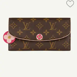 Pre-owned Louis Vuitton Emilie Wallet Monogram Canvas with Flower Motif th260301128