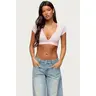 Cecey Button Up Crop Top
