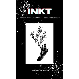 New Life Tattoo | Semi Permanent Tattoo | 2 Week Vegan Temporary Tattoo | Spiritual Tattoo | Artistic Tattoo | Hand Tattoo | Tree Tattoo | Unique Design Tattoo | Christian Tattoo