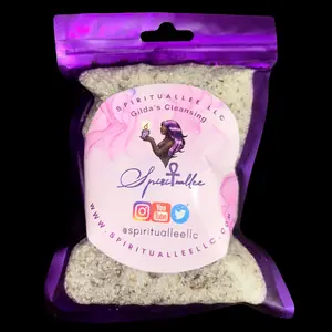 Gilda’s Cleansing Spiritual Bath Organic - Natural Herbal & Himalayan Salt Blend for Negative Energy Release & Skin Repair - 10g Pack