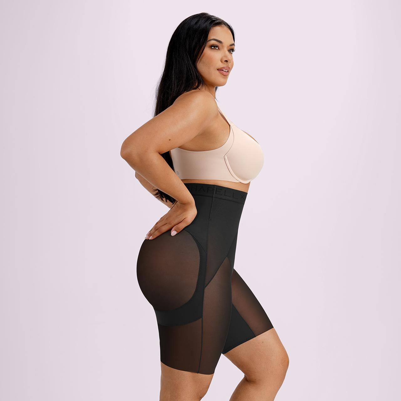 Shapellx BOOT-YEAH X-Zone Targeted Tummy Control Hip-Lifting All-Day Shaping High-Waist Mid Leg Thigh Shaping Breathable Mesh Short  Sales