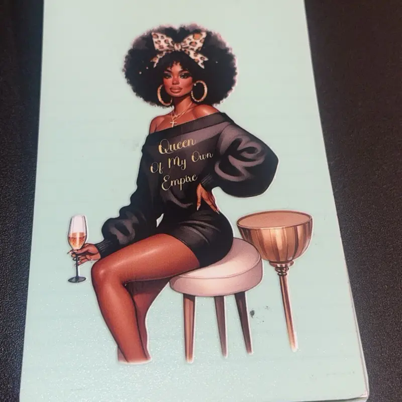 Nice Custom Mini Notepads with Beautiful Custom Designs Featuring "Queen Of My Own Empire" Artwork