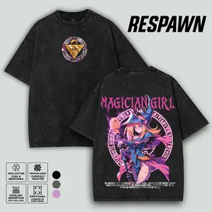 Yami Yugi  dark magician girl student king of games Yugioh Yu-gi-oh Monster Card Yugi Muto anime manga game 2 sided Washed Tshirt Soft Tops 90s graphic tees merch unisex movie
