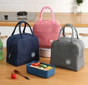 Premium Thickened Insulated Lunch Box Bag - Keeps Food Hot/Cold for Hours, Durable Aluminum Foil Lining, Stylish Handbag Design - Perfect for Busy Office Workers on-the-go, Ideal for School Students and Teachers