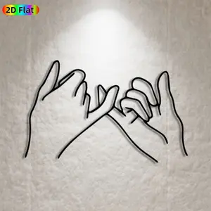 1pc Handshake Metal Wall Art, Minimalist Handshake Statue Mural, Ideal Gift for Valentine's Day, Wedding Anniversary, Relationship Decor Enthusiasts,  Wall Sculptures, Perfect for Living Room Wall & Garden Fence, Thoughtful Romantic Decor