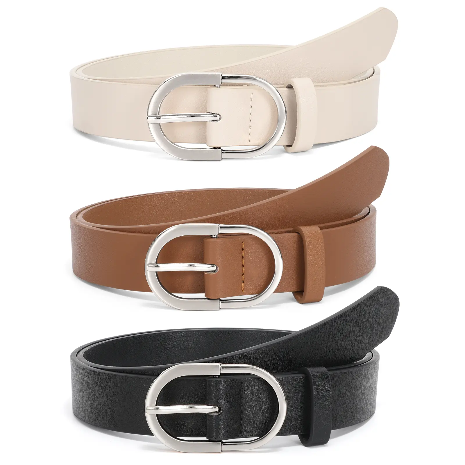 C-black+brown+beige(silver buckle)