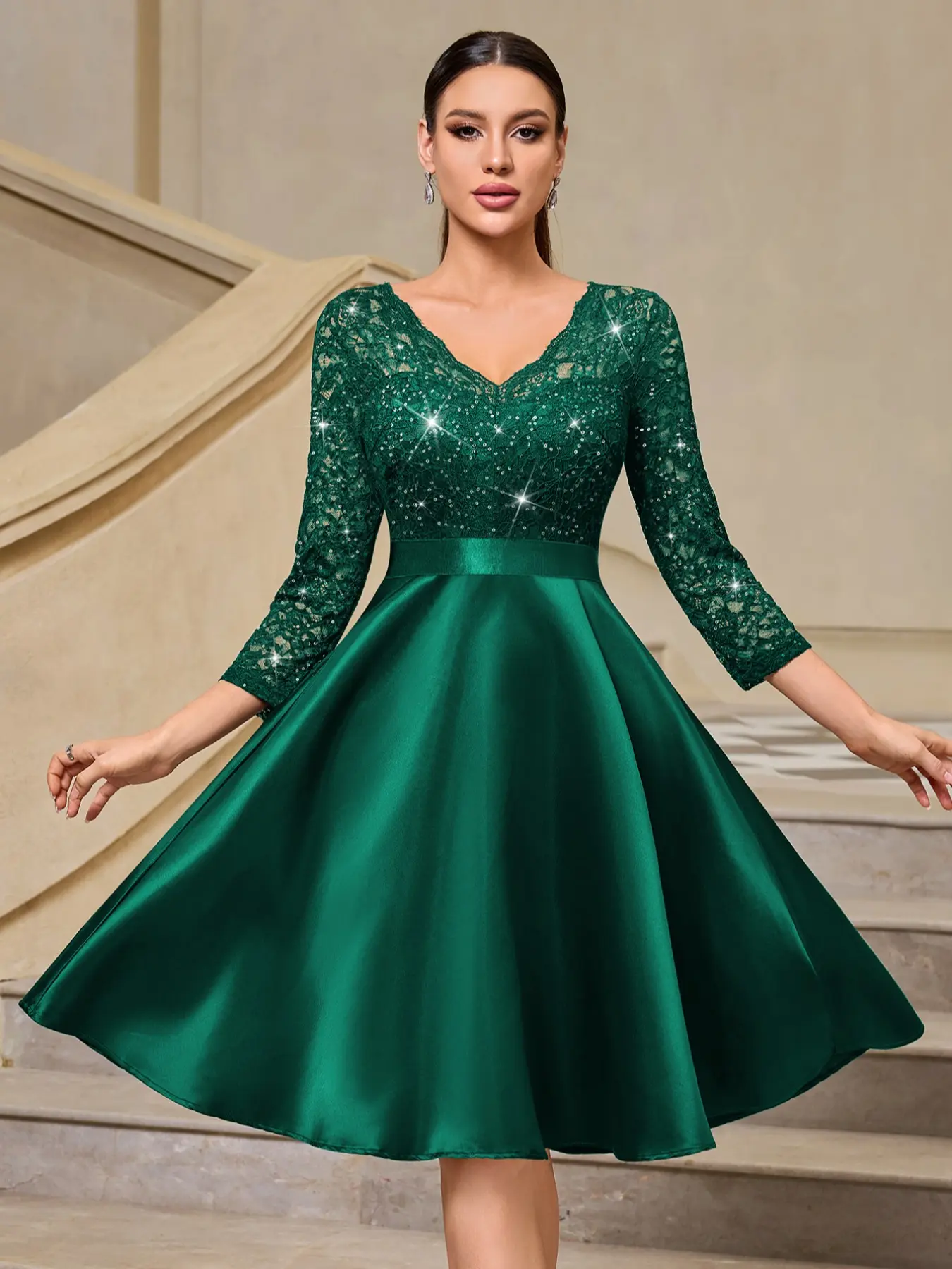 lace maxi dress green Dress Forum - Sage Lace Maxi Dress main image 1