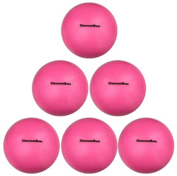 CloseoutBats Pink Heavy Training Softballs -- Set of 6 CloseoutBats Pink Heavy Training Softballs -- Set of 6