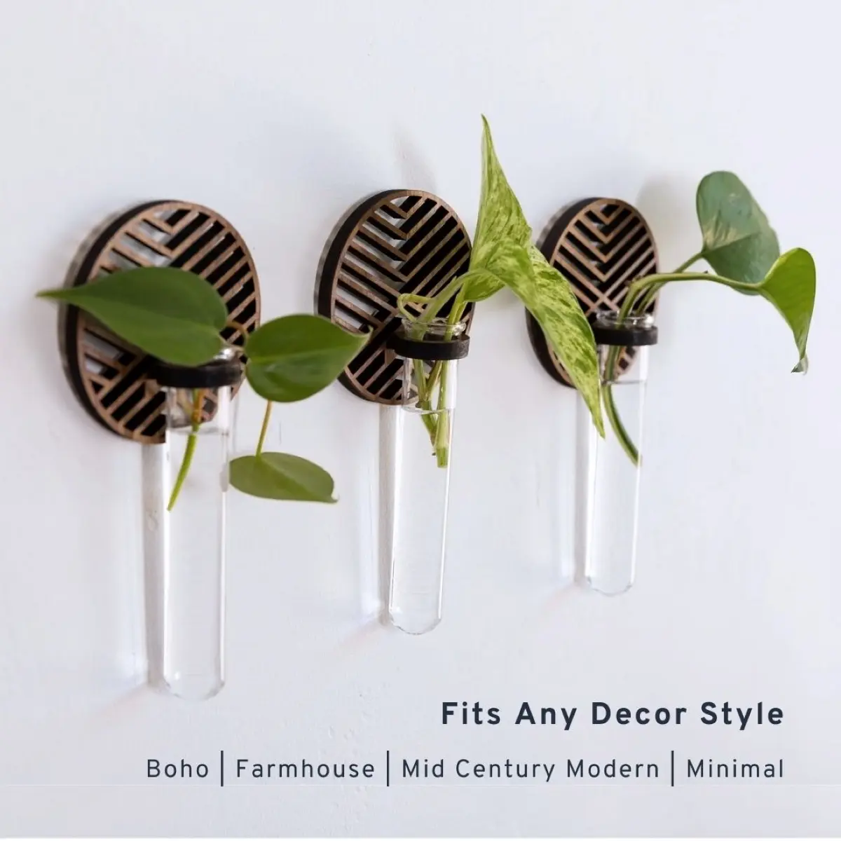 Liveful Wall Planter Set of 3, Stylish Boho Design 4"x8"