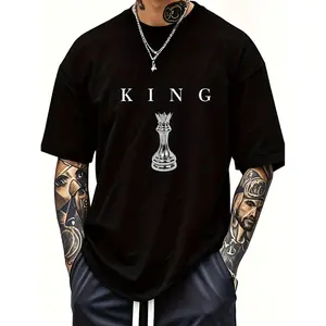 Golf Gift T-Shirt For Men and Women Fashion• mens 180gsm cotton t shirt king graphic short sleeve round neck tee for casual attire white -1 B13