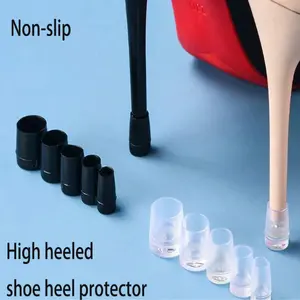 5 Sets High Heel Protectors – Anti-Slip & Quiet Heel Cushion Pads for Women’s Pumps & Men’s Sneakers