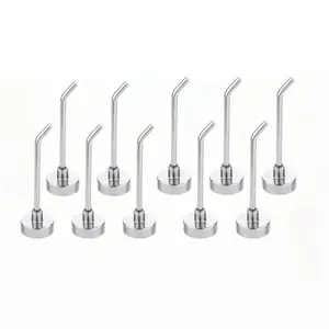 10pcs Magnetic Hooks, 1.7 lb Heavy Duty Magnet Hooks 3 Inch Long Magnetic Hooks for Hanging Strong Magnetic Hanger for Cruise Cabins, Towel, Grill, Fridge, Kitchen, Garage, Workplace (Silver)