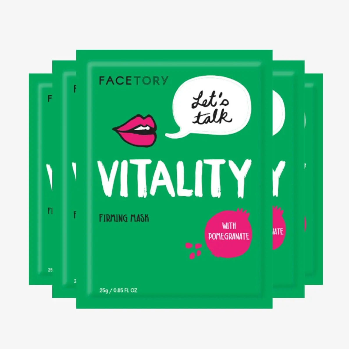 Korean Vitality Sheet Mask – Firming, Hydrating | Dry & Combo Skin | Punica Granatum
