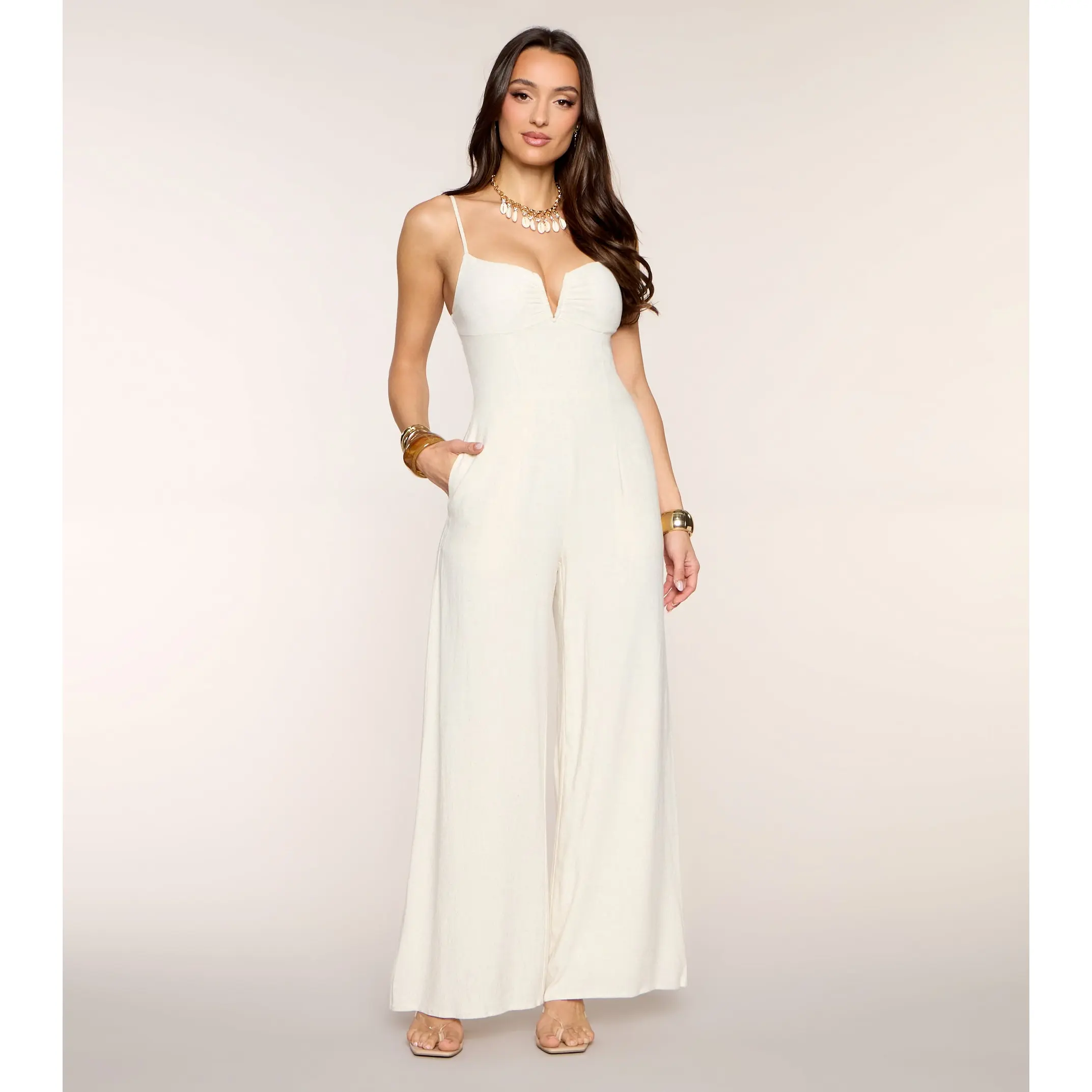 Coast To Cocktails Wide-Leg Jumpsuit