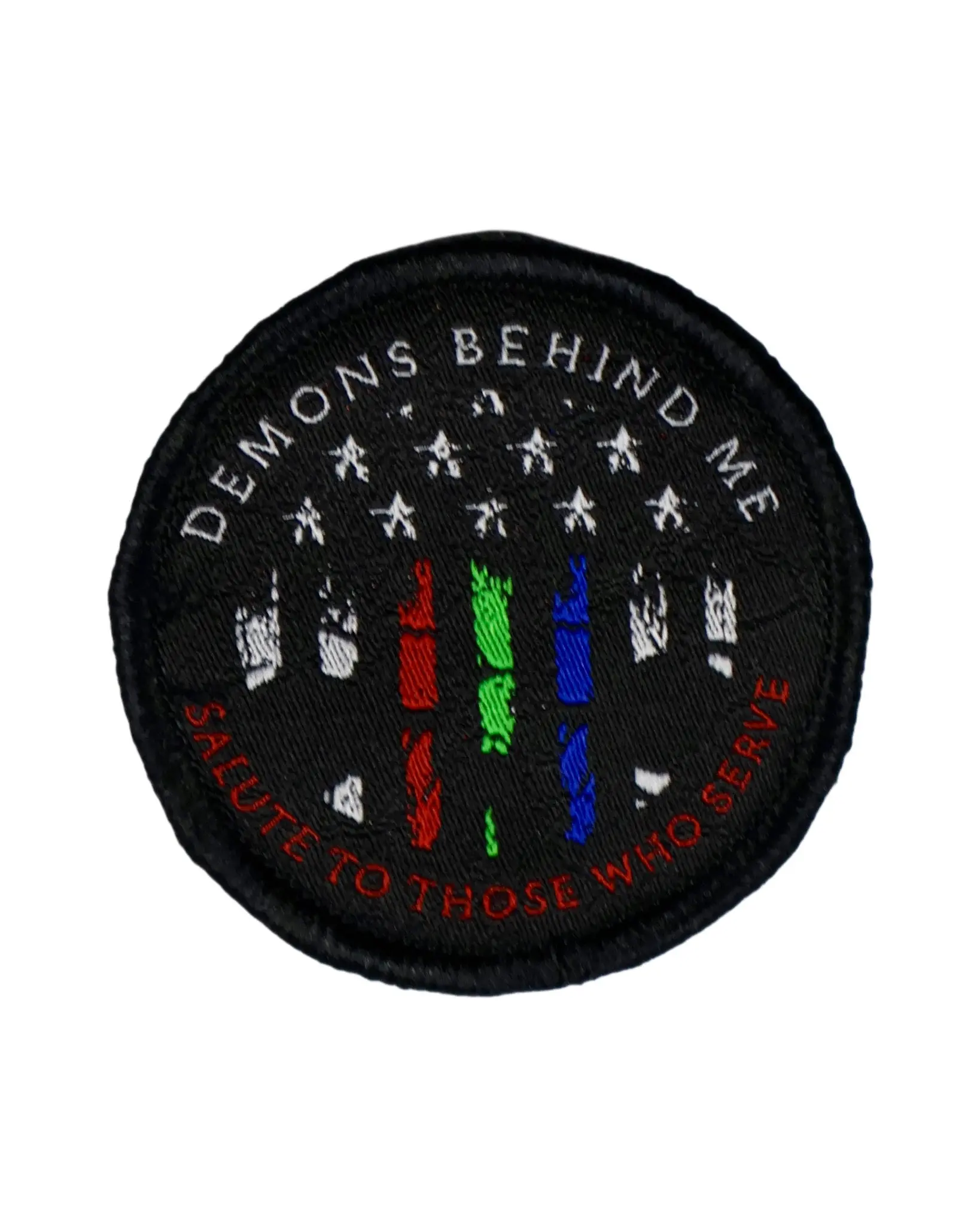 "Salute To Those Who Serve" Woven Velcro Patch "Salute To Those Who Serve" Woven Velcro Patch