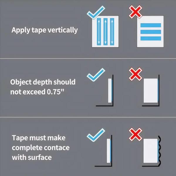 Double-Sided Heavy-Duty Tape (9.85 feet), Nano Double-Sided Tape, Transparent Mounting Tape, Reusable Waterproof Tape, No-Trace Magic Tape, Picture Hanging Adhesive Strips, Ideal for Home Decor Projects
