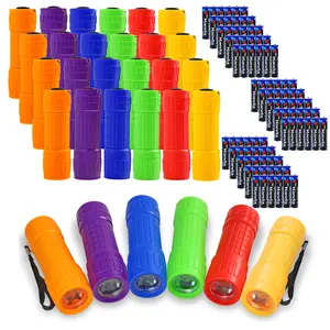 30 Pcs Mini Flashlights - Bright ABS Handheld LED Lights with Lanyard for Kids Night Reading, Emergency, Hurricane, Camping, Hiking, and Party Favors