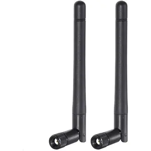 Dual Band WiFi 2.4GHz 5GHz 5.8GHz 3dBi MIMO RP-SMA Male  Antenna (2-Pack) for PC Computer WiFi Router  Network Card USB Adapter  IP Camera Video