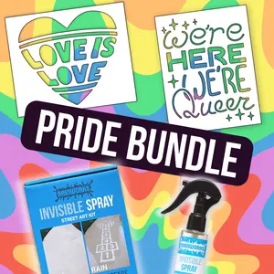 Pride Bundle - Rainworks Invisible Spray + 2 Stencils