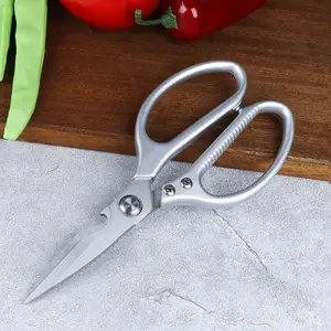 Full Steel Kitchen Scissors, Multifunctional Crab Meat Octopus Steak Seaweed Pickled Vegetables, Soft Hard Cutting Quality