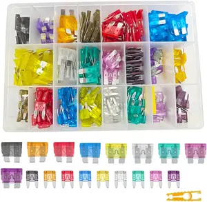 300-Piece Car Fuse Assortment Kit, 150 Mini Blade Fuses for Automotive + 150 Standard Auto Fuses + Puller – Replacement for RV, Camper, Boat, Truck (2A, 3A, 5A, 7.5A, 10A, 15A, 20A, 25A, 30A, 35A, 40A)