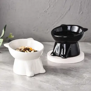 Anti-tip water bowl for cats, large capacity fabric bowl, specially designed for kittens and small cats