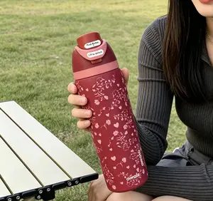 owala 32oz Cute Floral & Heart Insulated Water Bottle with Owala Lid - BPA-Free, Perfect for Outdoor, Gym & Daily Use"  Stylish Aesthetic Tumbler Mug Water Bottles Bottled tiktokshopspringglowup