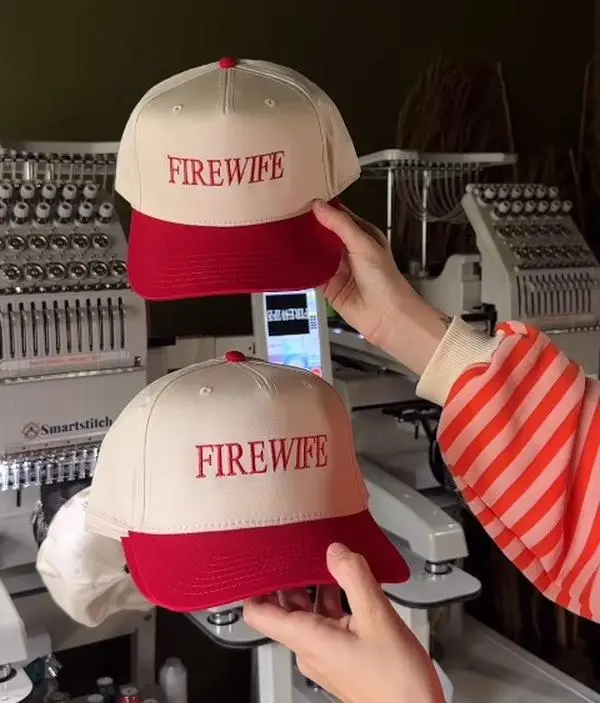 Fire wife embroidered trucker hat Fire wife embroidered trucker hat
