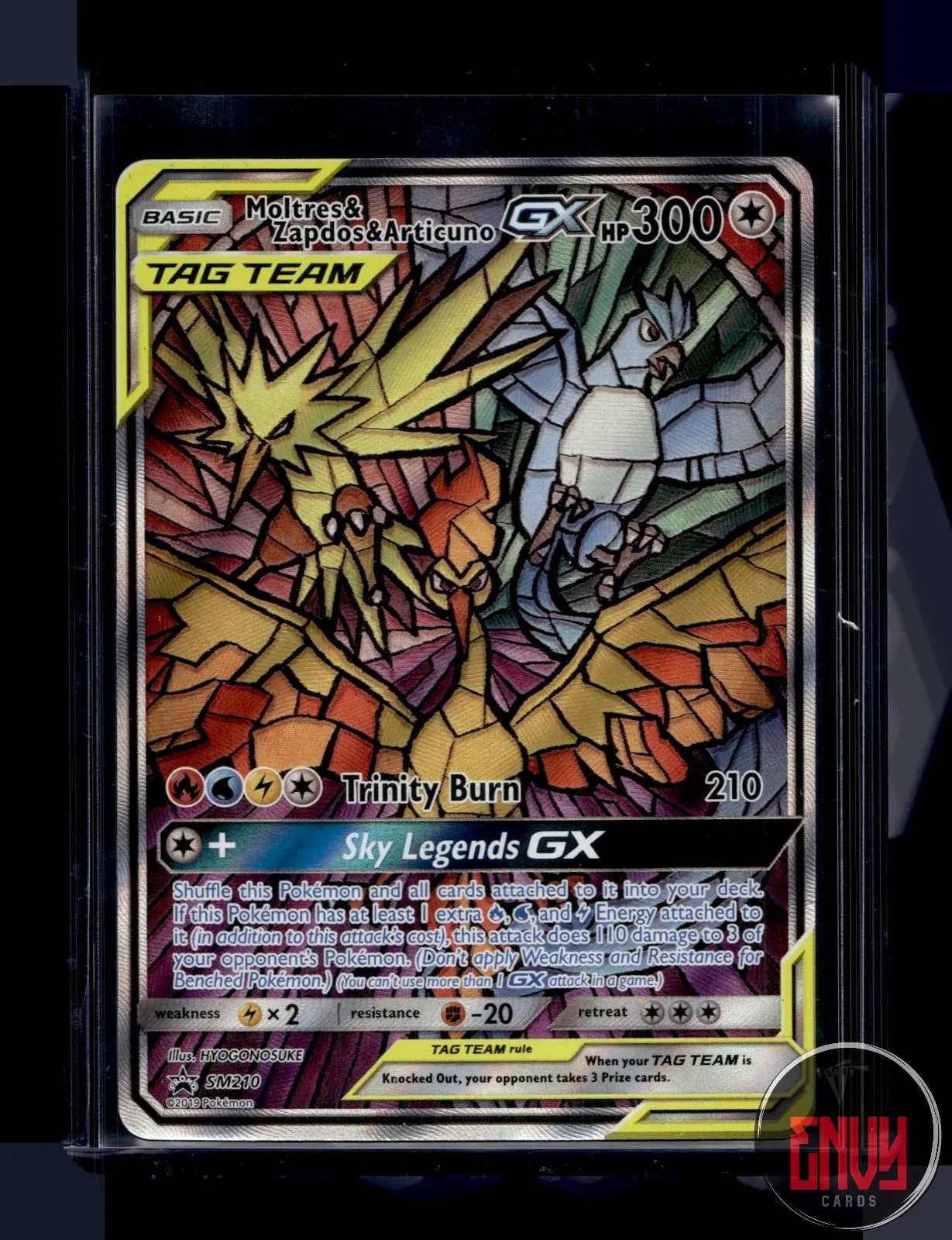 Moltres & Zapdos & Articuno GX NM SM210 Promo Sun & Moon Promo Pokemon Holo